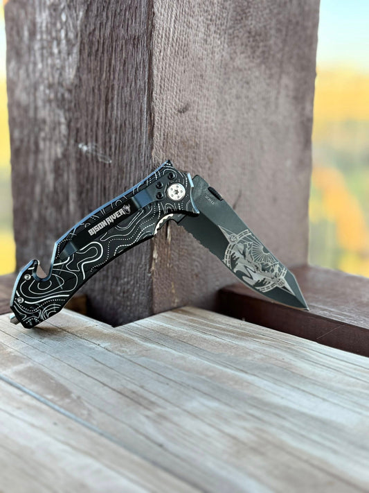 EDC Topographic Micro-Texture Engraving