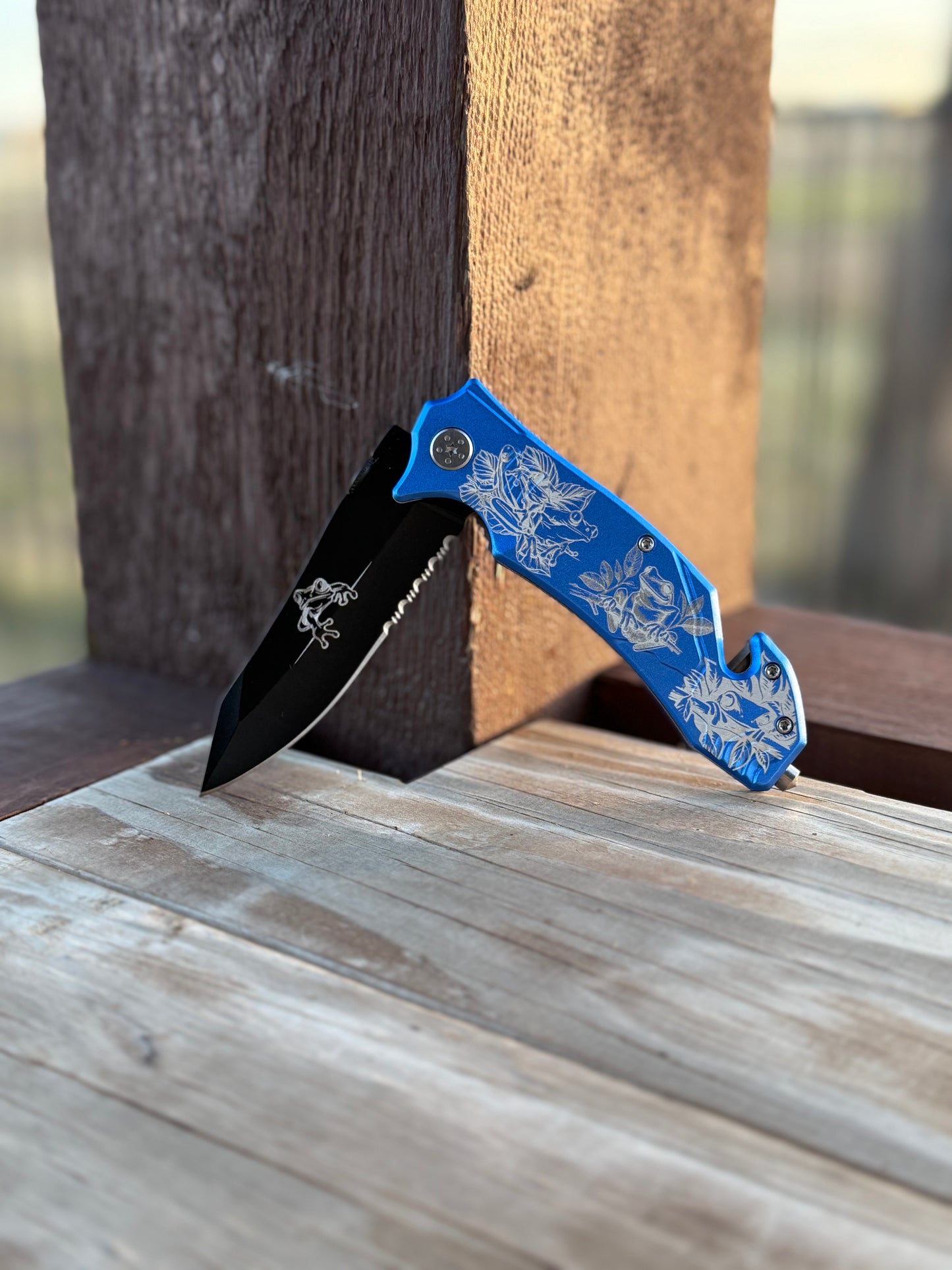 EDC Topographic Micro-Texture Engraving