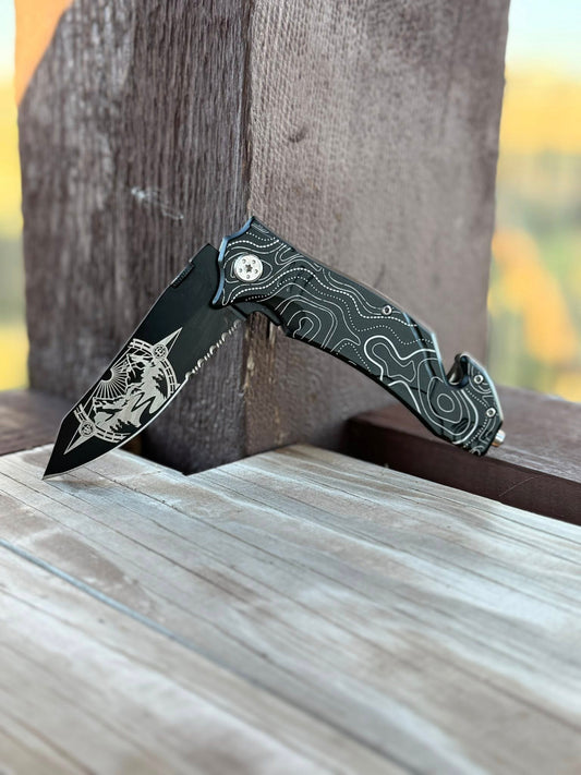 EDC Topographic Micro-Texture Engraving