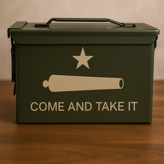 Laser-Engraved Steel Ammo Cans — Custom Text, Logos &amp; Graphics